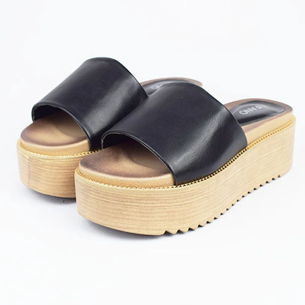 Sandale Compense lila 01 NOIR MATTE........ miniature